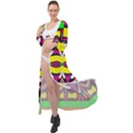 Colorful shapes                                                      Maxi Chiffon Beach Wrap