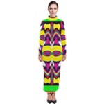 Colorful shapes                                                     Turtleneck Maxi Dress