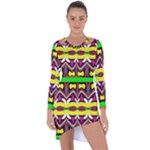 Colorful shapes                                                     Asymmetric Cut-Out Shift Dress