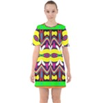 Colorful shapes                                                      Sixties Short Sleeve Mini Dress