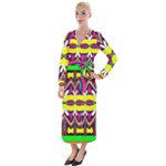 Colorful shapes                                                     Velvet Maxi Wrap Dress