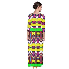 Quarter Sleeve Maxi Dress 