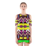 Colorful shapes                                                   Women s Cutout Shoulder Dress