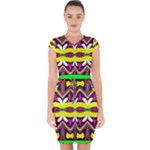 Colorful shapes                                                  Capsleeve Drawstring Dress