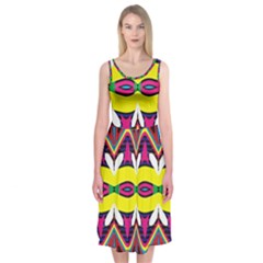 Colorful shapes                                                  Midi Sleeveless Dress from ArtsNow.com