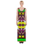 Colorful shapes                                                   Maxi Thigh Split Dress