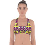 Colorful shapes                                                  Cross Back Hipster Bikini Top