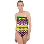 Colorful shapes                                                  Classic One Shoulder Swimsuit