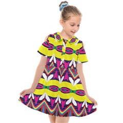 Kids  Short Sleeve Shirt Dress 