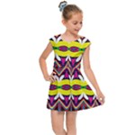 Colorful shapes                                                  Kids Cap Sleeve Dress