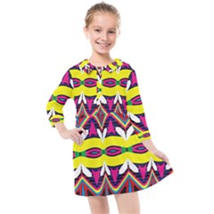 Kids  Quarter Sleeve Shirt Dress 