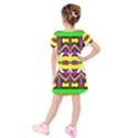 Kids  Short Sleeve Velvet Dress 