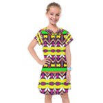 Colorful shapes                                                    Kids  Drop Waist Dress