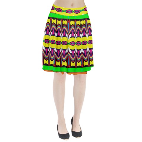 Colorful shapes                                               Pleated Skirt from ArtsNow.com