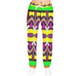 Colorful shapes                                                   Women velvet Drawstring Pants