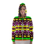 Colorful shapes                                                   Hooded Wind Breaker (Women)