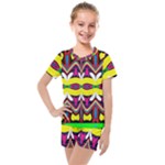 Colorful shapes                                                   Kids  Mesh Tee and Shorts Set