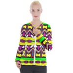 Colorful shapes                                                 Casual Zip Up Jacket