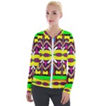 Colorful shapes                                                   Velour Zip Up Jacket