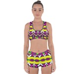 Colorful shapes                                                  Racerback Boyleg Bikini Set