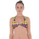 Colorful shapes                                                  Halter Neck Bikini Top