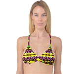 Colorful shapes                                                   Reversible Tri Bikini Top