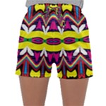 Colorful shapes                                                  Women s Satin Sleepwear Sleeve Shorts