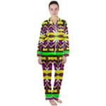 Colorful shapes                                                Satin Long Sleeve Pyjamas Set