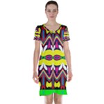 Colorful shapes                                                   Short Sleeve Nightdress