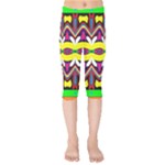 Colorful shapes                                                  Kids  Capri Leggings