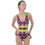 Colorful shapes                                                   Side Cut Out Swimsuit