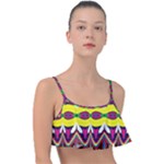 Colorful shapes                                                  Frill Bikini Top