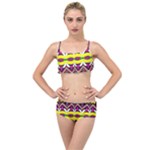 Colorful shapes                                                 Layered Top Bikini Set