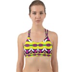 Colorful shapes                                                   Back Web Sports Bra