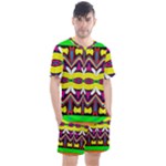 Colorful shapes                                                 Men s Mesh Tee and Shorts Set