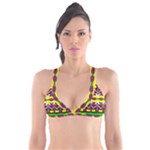 Colorful shapes                                                  Plunge Bikini Top