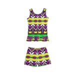 Colorful shapes                                                  Kid s Boyleg Swimsuit