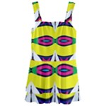 Colorful shapes                                                 Kids  Layered Skirt Swimsuit