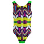 Colorful shapes                                                  Kids  Cut-Out Back One Piece Swimsuit