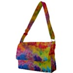 Colorful watercolors texture                                                    Full Print Messenger Bag