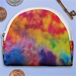 Colorful watercolors texture                                                    Horseshoe Style Canvas Pouch