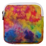 Colorful watercolors texture                                                    Mini Square Pouch