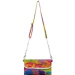 Colorful watercolors texture                                                    Mini Crossbody Handbag