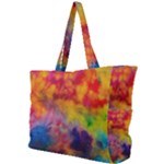 Colorful watercolors texture                                                   Simple Shoulder Bag