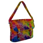 Colorful watercolors texture                                                 Buckle Messenger Bag