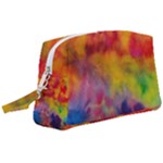 Colorful watercolors texture                                                 Wristlet Pouch Bag (Large)