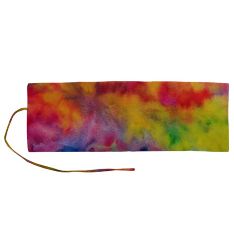 Colorful watercolors texture                                                 Roll Up Canvas Pencil Holder (M) from ArtsNow.com