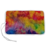 Colorful watercolors texture                                                Pen Storage Case (M)