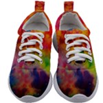 Colorful watercolors texture                                                 Kids Athletic Shoes