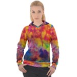 Colorful watercolors texture                                                 Women s Overhead Hoodie